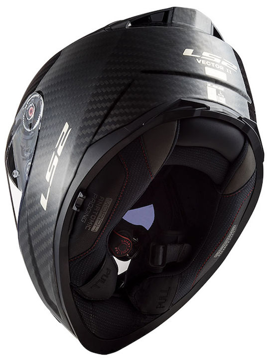 LS2 FF811 Vector II Solid Carbon Κράνος Μηχανής Full Face ECE 22.06 1500gr με Pinlock και Sunvisor