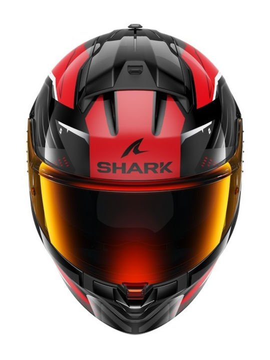Shark Ridill 2 Bersek Black/White/Red Κράνος Μηχανής Full Face ECE 22.06 1470gr