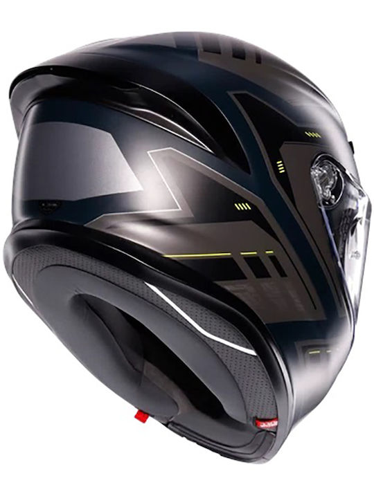 AGV K6 S Enhance Matt Grey/Yellow Fluo Мотоциклетна каска Full Face ECE 22.06 1255гр