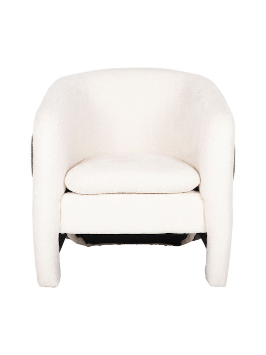 Doper Sessel Weiß 68x72x76cm