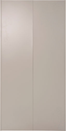 Dublu-Foi Dulap Duron Metalic cu Δin Posibilitatea de Blocare cu 4 Rafturi Gri 90x40x180 cm