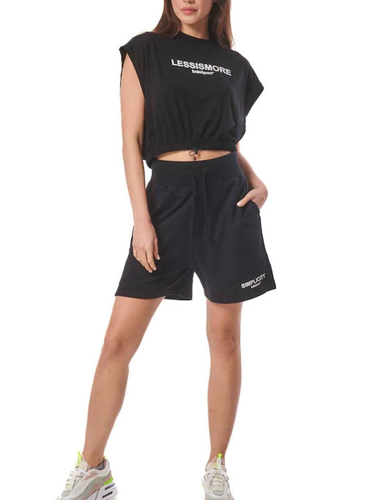 Body Action Bluză Sportivă pentru Femei Neagră