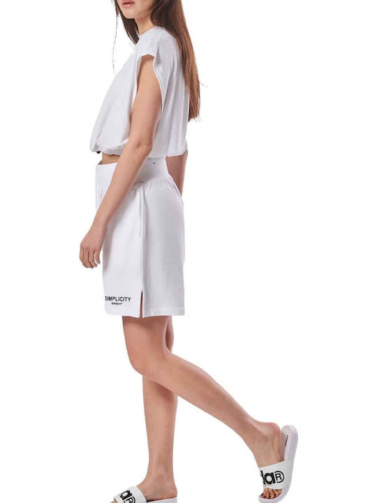 Damen Sommer Bluse Ärmellos White
