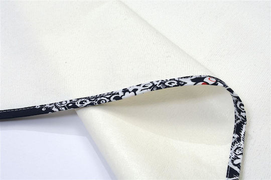 Dimcol Bebe Hässe-Wickeltuch White/navy Blue Weiß 50x80cm.