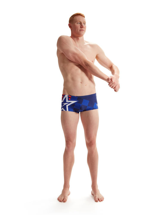 Men's Swimwear Shorts Blue/red