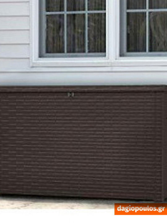 Keter Μπαούλο Αποθήκευσης Εξωτερικού Χώρου Java Rattan 870lt Γκρι Μ132xΠ72xΥ79εκ.