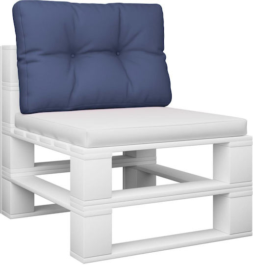 vidaXL Waterproof Bench Cushion for Palette with Backrest Navy 40x50cm