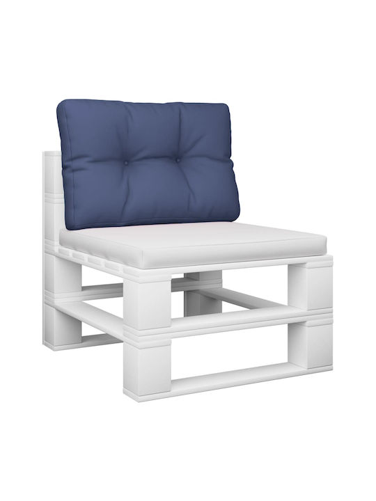 vidaXL Waterproof Pallet Bench Cushion Navy Blue 40x60cm. 377966