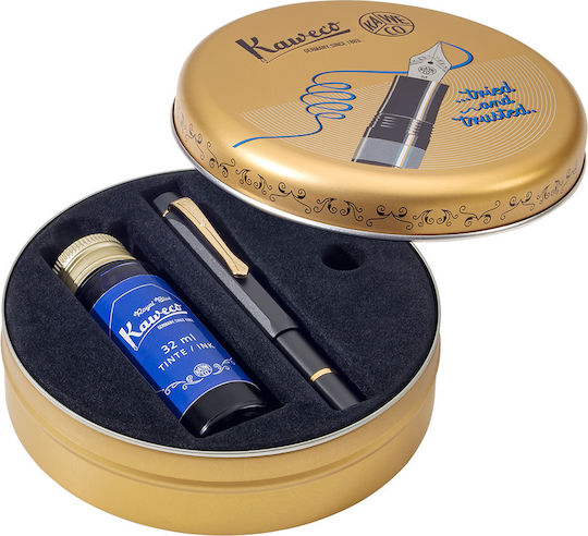 Kaweco Sport Al Module Stilou Medium Negru Din Aluminiu Cu Cerneală Neagră