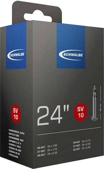 Schwalbe Fahrradschlauch 24" x 1.50-2.50 (40/62 - 507) SV 10 x 1.50-2.50 (40/62 - 507) SV 10