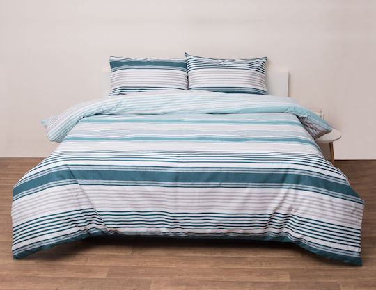 Viopros Set Cearșafuri cu Elastic 160x200+25cm. Dallas Benzină 4buc