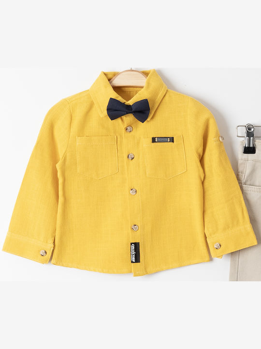 Trendy Shop Kids Denim Shirt Yellow
