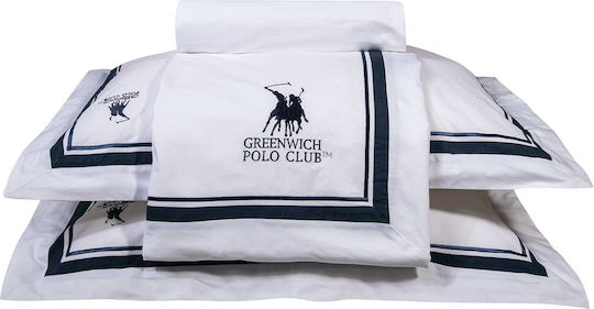 Greenwich Polo Club Bettwäsche-Set Überdoppel 240x270cm. 2174 White 4Stück