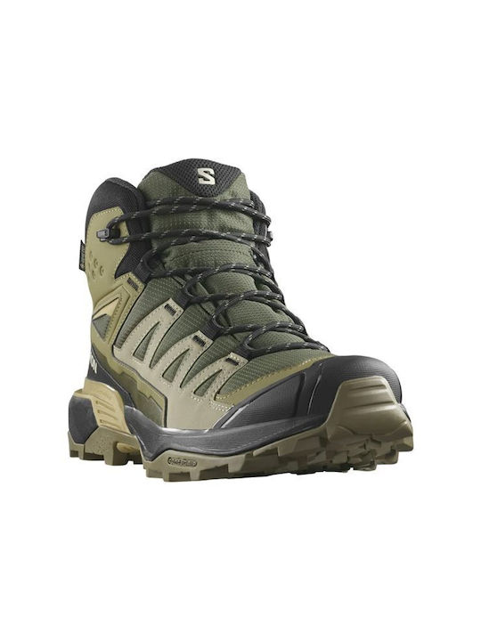 Salomon X Ultra 360 Men's Hiking Boots Waterproof with Gore-Tex Membrane Green