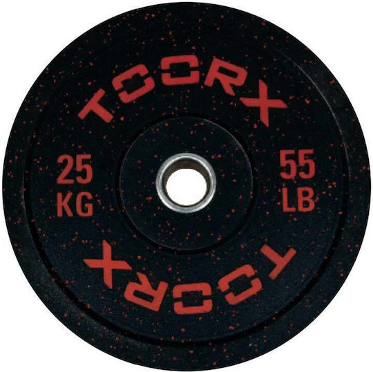 Toorx Olympic-Style Bumper Plate Rubber 1 x 25kg Φ50mm