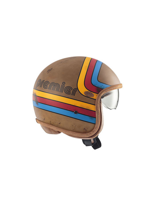 Premier Vintage Platinum Edition Motorradhelm Jet ECE 22.05 990gr