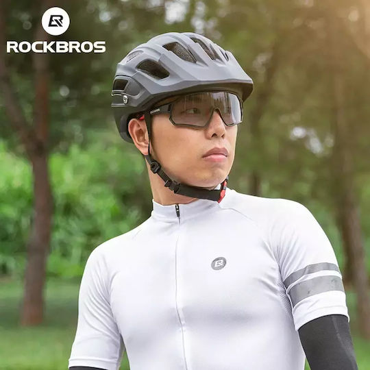 Rockbros Cycling Glasses with Black Frame & Photochromic Lenses