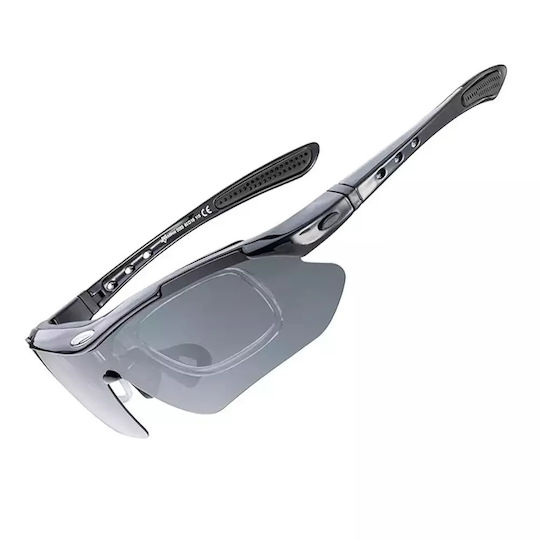 Rockbros Cycling Glasses with Black Frame & Photochromic Lenses