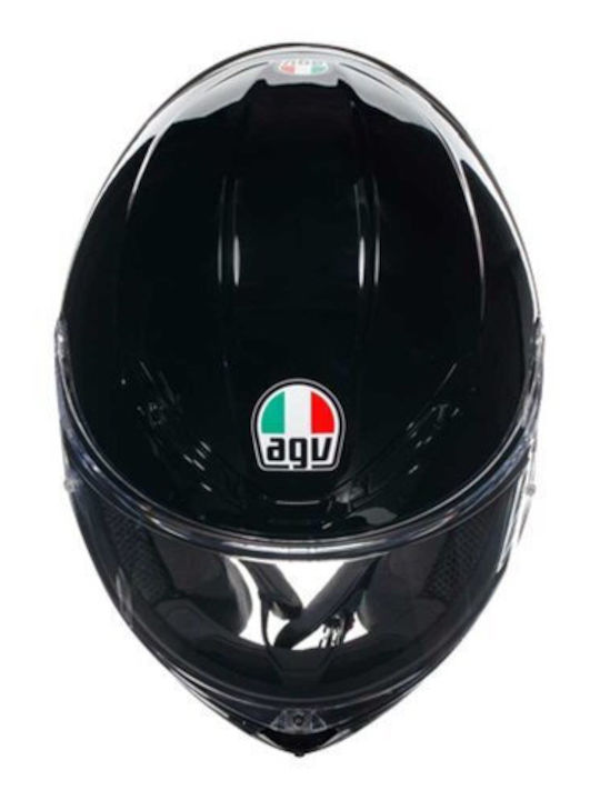 AGV K6 S Solid Black Κράνος Μηχανής Full Face 1255gr με Pinlock