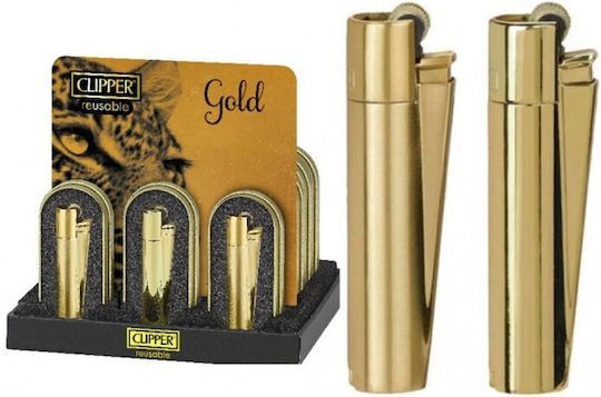 Clipper Gold Cmp11r Metal Αναπτηρας Πετρα Μεταλλικος