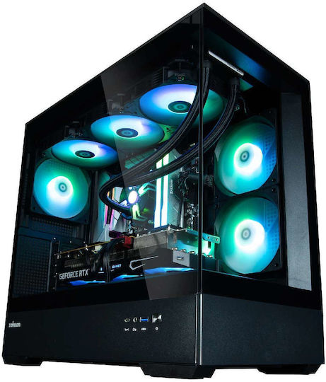 Zalman P30 Gaming Mini Tower Κουτί Υπολογιστή με Πλαϊνό Παράθυρο Μαύρο