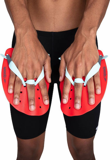 Speedo Tech Swimming Hand Paddles Red