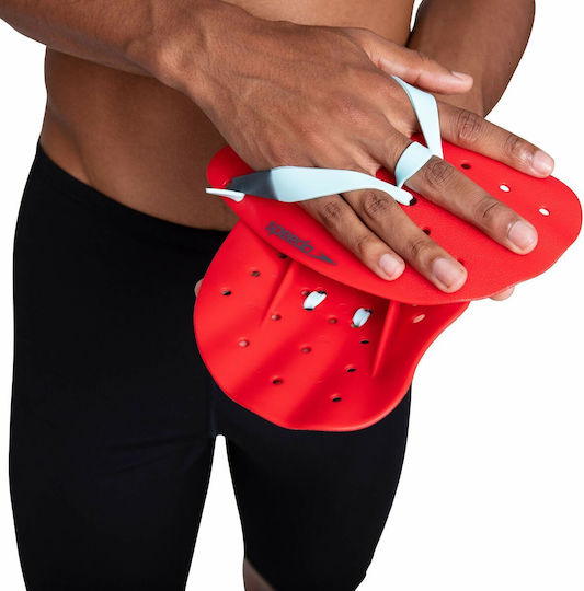 Speedo Tech Swimming Hand Paddles Red