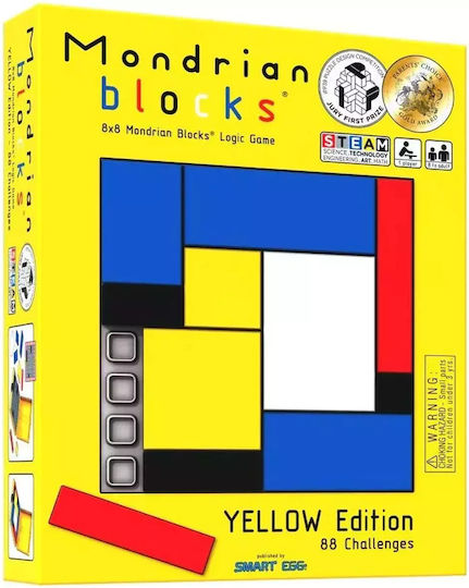 Επιτραπέζιο Παιχνίδι Ah! Ha Mondrian Blocks Yellow Edition για 1 Παίκτη 8+ Ετών (EN) Eureka