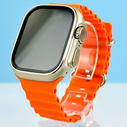 XO BK9 Ultra Smartwatch με Παλμογράφο (Πορτοκαλί)