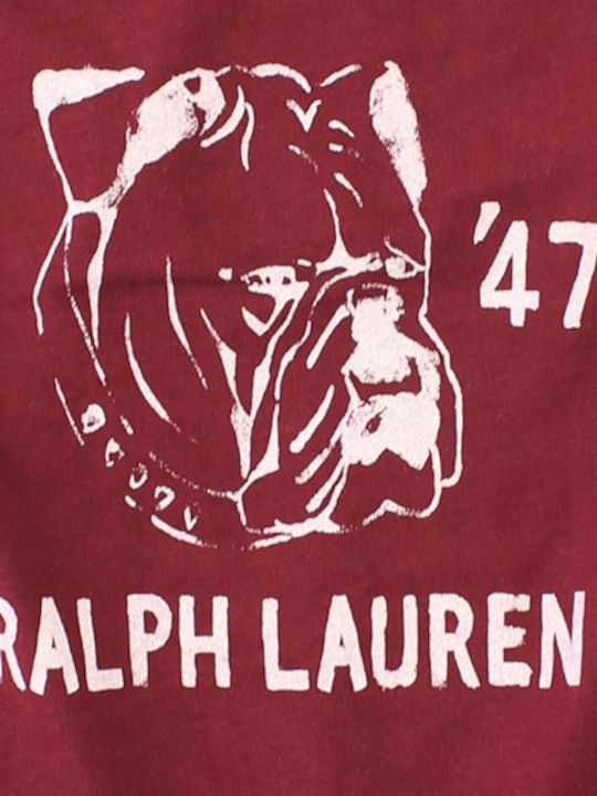 Kinder-T-Shirt Burgundisch