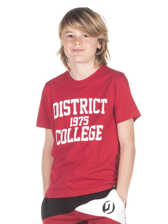 District75 Kids T-shirt Red 1975 College