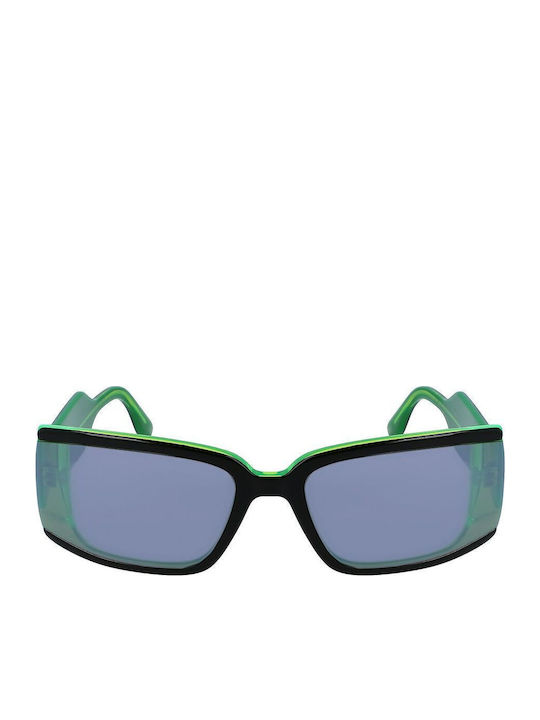 Karl Lagerfeld Unisex Sunglasses with Black Plastic Frame and Gray Lens S0379369