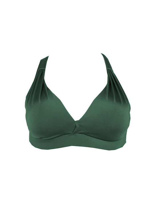 Rock Club Triangle Bikini Top Green