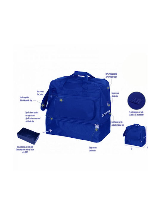 Givova Borsa Revolution Big Unisex Τσάντα Ώμου για Ποδόσφαιρο Μπλε