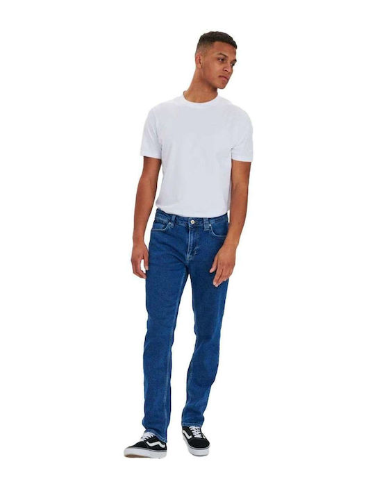 Math Pantaloni Jeans pentru Bărbați Albastru