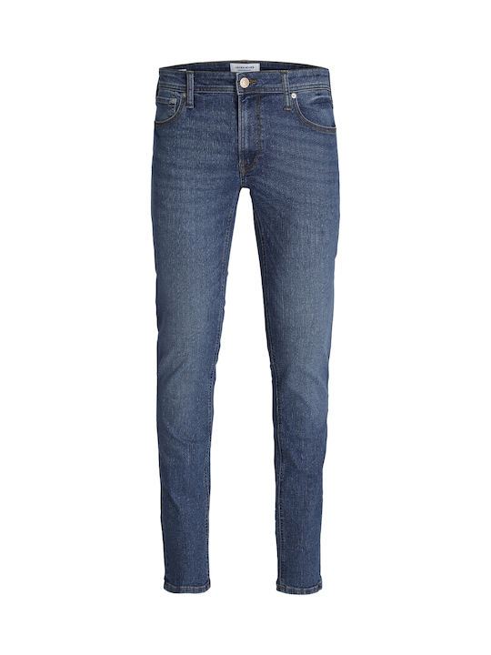 Men's Jeans Pants Elastic Navy Blue