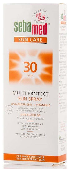 Sebamed Multi Protect Sun Αδιάβροχη Αντηλιακή Λοσιόν Σώματος SPF30 σε Spray 150ml