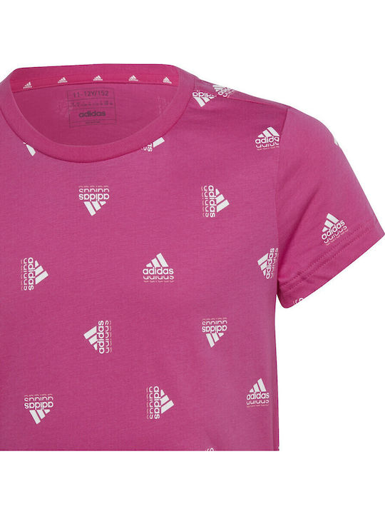 Παιδικό T-shirt Φούξια Brand Love