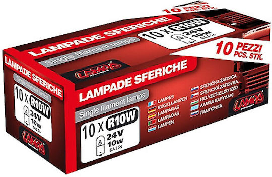 Lampa Lamps Car R10W 24V 10W 10pcs