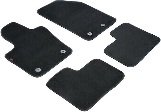 Lampa Set of Front and Rear Mats 4pcs for Fiat 500X Jeep Renegade Black