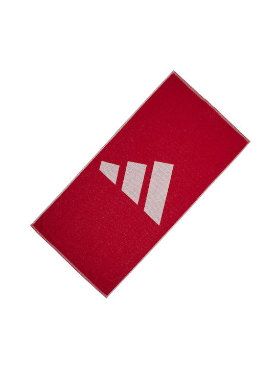 adidas Покривка за фитнес Зала 100% памук Червена 100x100см