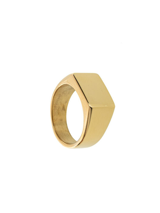 FantazyStores Women's Ring from Steel Gold Plated