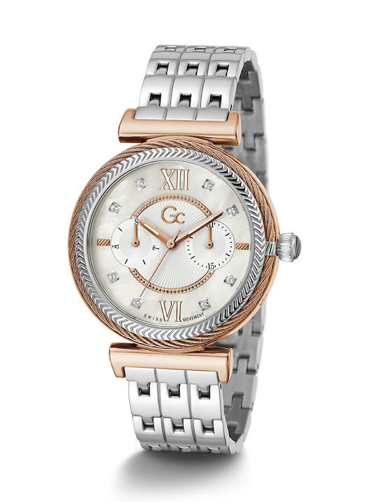 Guess Ρολόι Μπαταρίας με Μεταλλικό Μπρασελέ Guess Ρολόι Μπαταρίας με Μεταλλικό Μπρασελέ