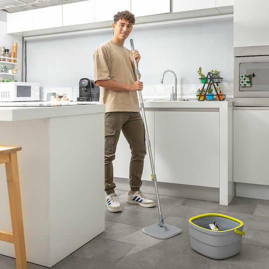 InnovaGoods Spin Parquet Mop with Microfibers
