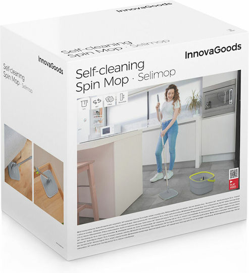 InnovaGoods Spin Parquet Mop with Microfibers