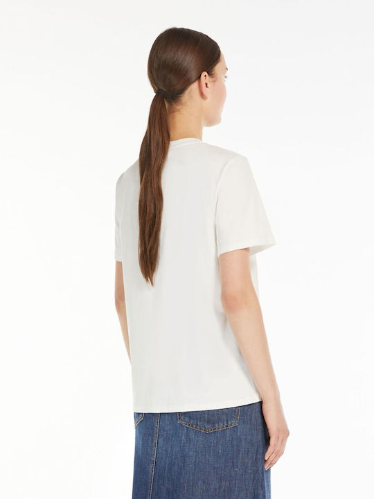 Weekend Maxmara Femeie Tricou Alb