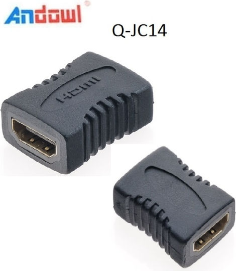 Andowl Q-JC14 Μετατροπέας HDMI male σε HDMI female 12τμχ