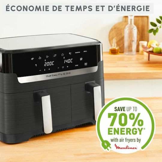Moulinex Air Fryer 8lt Μαύρο EZ905B20