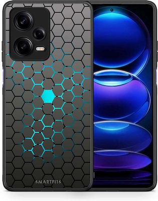 Smartfits Geometric Blue Abstract Back Cover Blue (Redmi Note 12 Pro 5G)