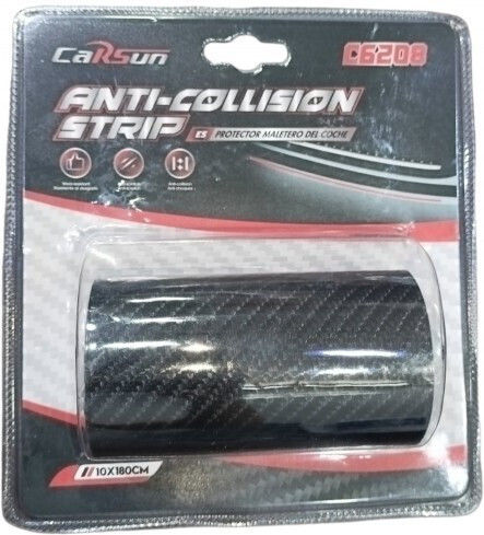 Car Tape Stickers Carbon 180 x 10cm for Car Trunk in Black Color 1pcs